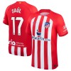 Camiseta de fútbol Atlético Madrid Saul 17 Primera Equipación 23-24 - Hombre